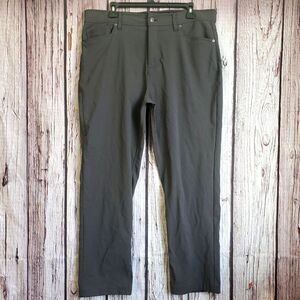 Gerry Hiking Pants 36x30 Mens Olive Green Nylon Stretch Trail Gray Gorpcore